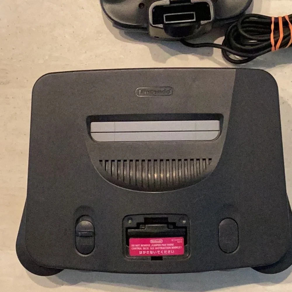 Nintendo 64 Console & N64 Controller Original Black OEM Authentic - Picture 8 of 15